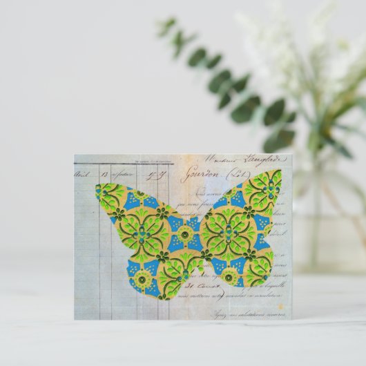 Carte Postale Papillon (Debout devant)