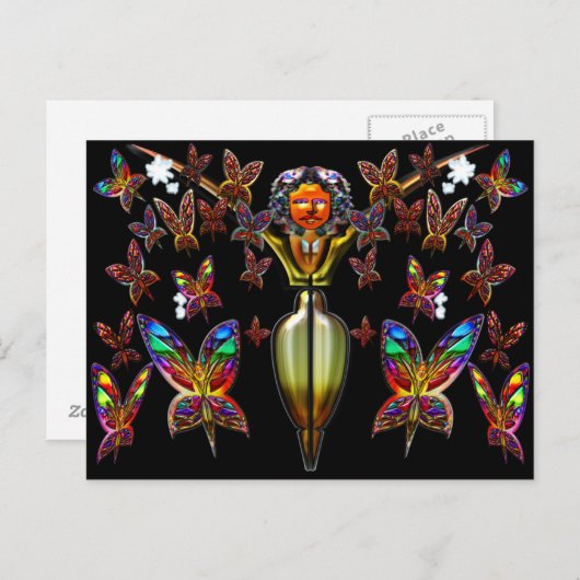 Carte postale Papillon (Devant / Derrière)
