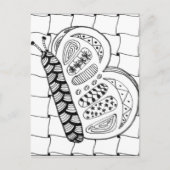 Carte postale papillon (Devant)