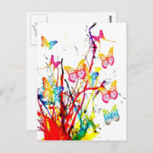 Carte Postale papillon (Devant / Derrière)