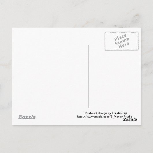 Carte postale Papillon (Dos)