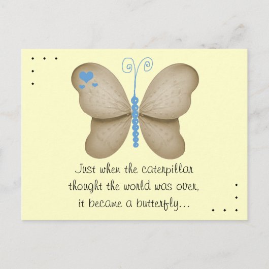 Carte postale Papillon (Devant)