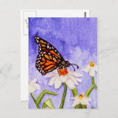 Carte postale Papillon 1 (Devant / Derrière)