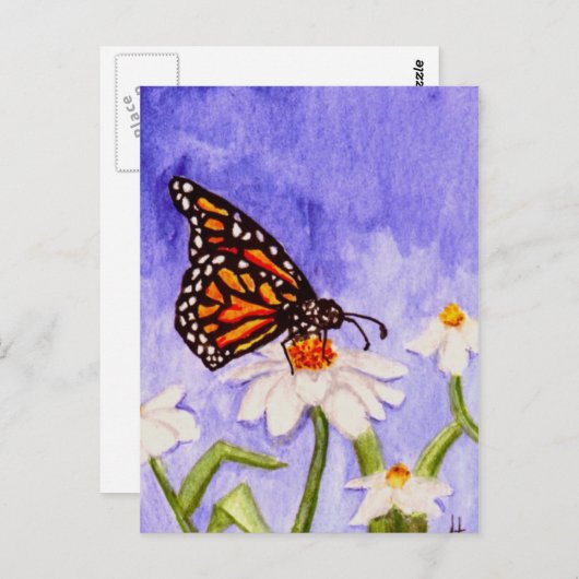 Carte postale Papillon 1 (Devant / Derrière)