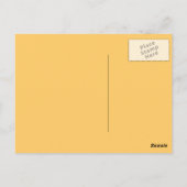 Carte postale Papillon 2 tons en brun et or (Dos)