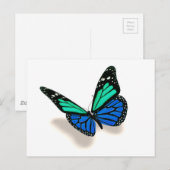 Carte Postale Papillon 3D (Devant / Derrière)