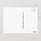 Carte Postale Papillon à ailes longues de Floride Zebra (Dos)