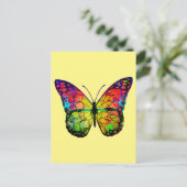 CARTE POSTALE PAPILLON ABSTRAIT (Debout devant)