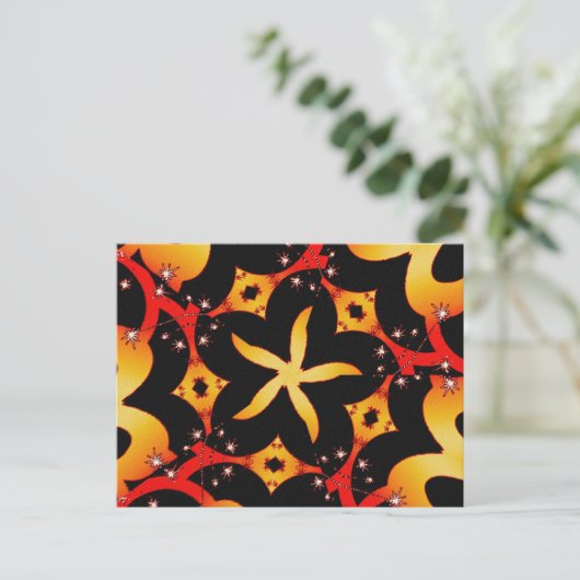 Carte postale papillon abstrait (Debout devant)