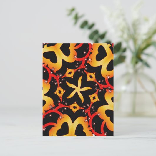 Carte postale papillon abstrait (Debout devant)