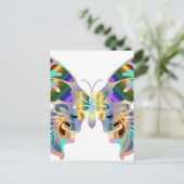 Carte Postale Papillon Abstrait (Debout devant)