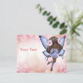 Carte postale papillon afro-américaine Princess (Debout devant)