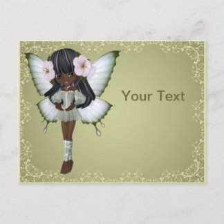 Carte postale papillon afro-américaine Princess