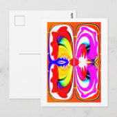 Carte Postale papillon Alien (Devant / Derrière)