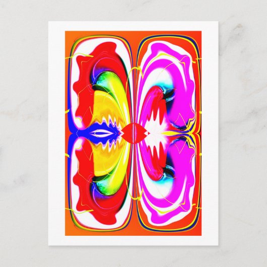 Carte Postale papillon Alien (Devant)