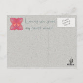 Carte Postale Papillon Alien Art Abstrait (Dos)