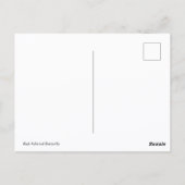 Carte postale Papillon Amiral Rouge (Dos)