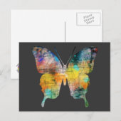 Carte Postale Papillon artistique (Devant / Derrière)
