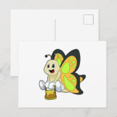 Carte Postale Papillon au miel (Devant / Derrière)