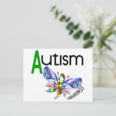 Carte Postale Papillon AUTISM 3.1 (Debout devant)