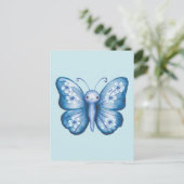 Carte Postale Papillon bleu (Debout devant)