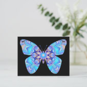 Carte postale Papillon bleu (Debout devant)