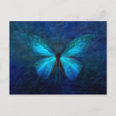 Carte Postale Papillon bleu (Devant)
