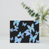 Carte postale Papillon Bleu (Debout devant)