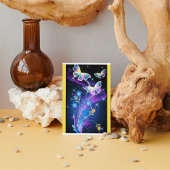 Carte Postale Papillon bleu pourpre