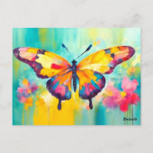Carte Postale Papillon brillant (Dos)