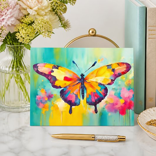 Carte Postale Papillon brillant