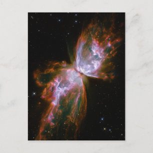 Carte Postale Papillon / Bug Nebula Hubble Space