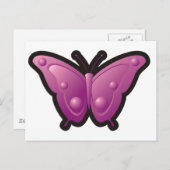 Carte Postale Papillon bulle 4 (Devant / Derrière)