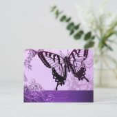 Carte Postale papillon chic bohème girly hipster (Debout devant)