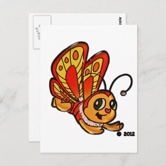 Carte Postale Papillon Chloe Articles promotionnels (Devant / Derrière)