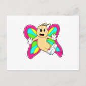 Carte Postale Papillon coloré (Devant)