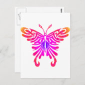 Carte Postale Papillon cool (Devant / Derrière)