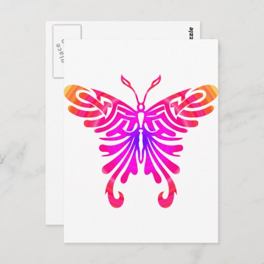 Carte Postale Papillon cool (Devant / Derrière)