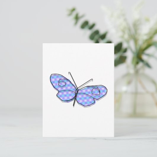 Carte Postale Papillon cosmique (Debout devant)