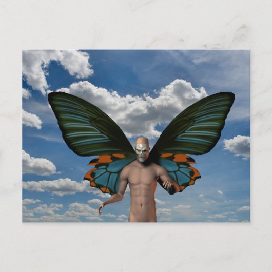 Carte Postale Papillon crânien (Devant)