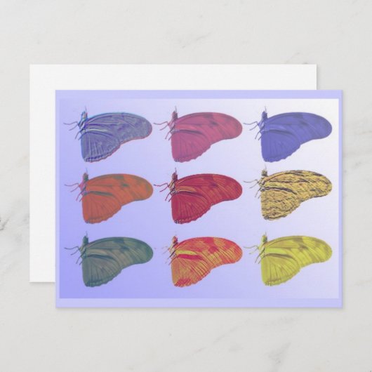 Carte postale papillon d'Amazonie (Devant / Derrière)