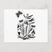 Carte Postale Papillon dans l'herbe (Devant)