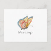 Carte Postale Papillon d'aquarelle Vintage Monarch (Devant)