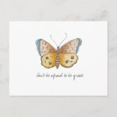 Carte Postale Papillon d'aquarelle Vintage Monarch (Devant)