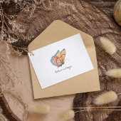 Carte Postale Papillon d'aquarelle Vintage Monarch