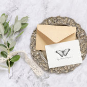 Carte Postale Papillon d'aquarelle Vintage Monarch