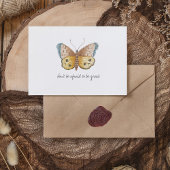 Carte Postale Papillon d'aquarelle Vintage Monarch