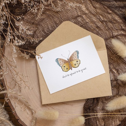 Carte Postale Papillon d'aquarelle Vintage Monarch