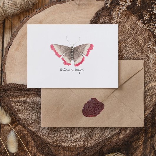 Carte Postale Papillon d'aquarelle Vintage Monarch