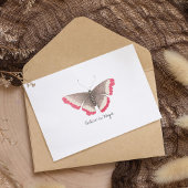 Carte Postale Papillon d'aquarelle Vintage Monarch